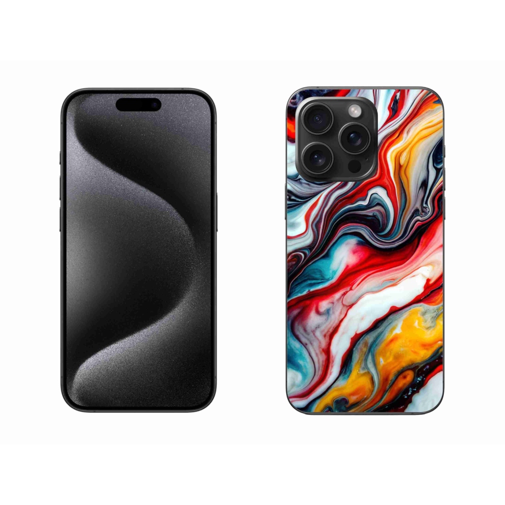 Gelový kryt mmCase na iPhone 15 Pro Max - abstraktní motiv 35