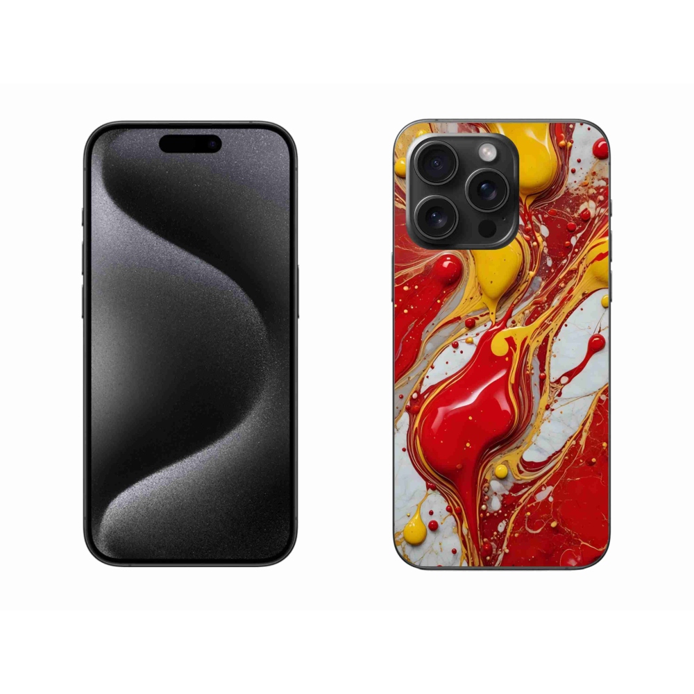 Gelový kryt mmCase na iPhone 15 Pro Max - abstraktní motiv 42