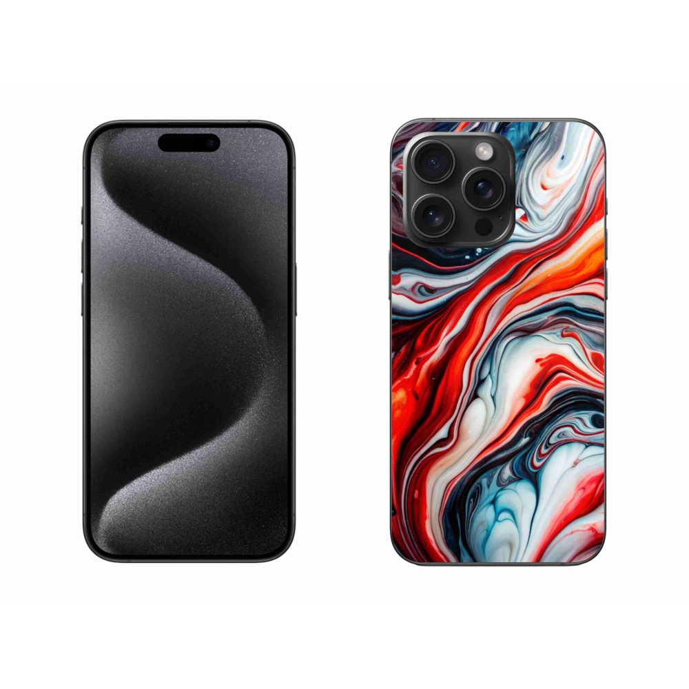 Gelový kryt mmCase na iPhone 15 Pro Max - abstraktní motiv 63