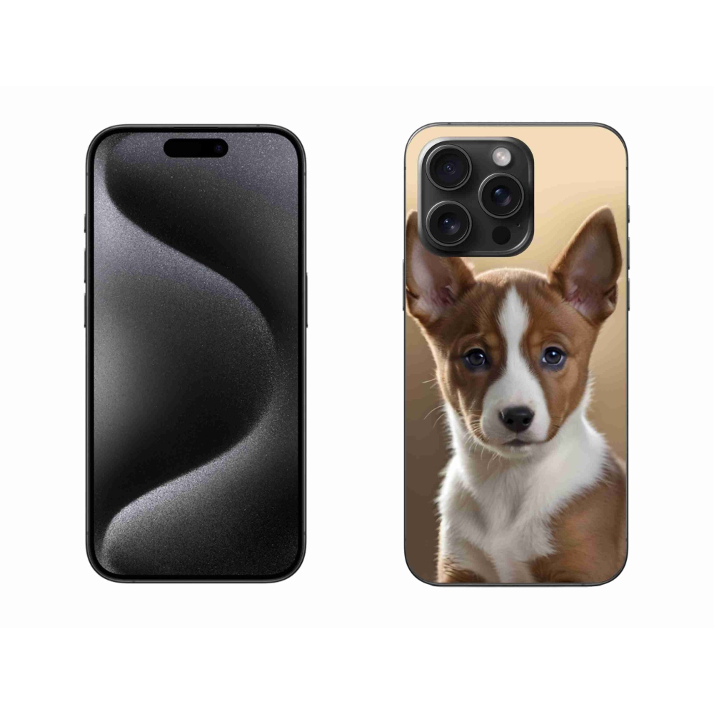 Gelový kryt mmCase na iPhone 15 Pro Max - basenji