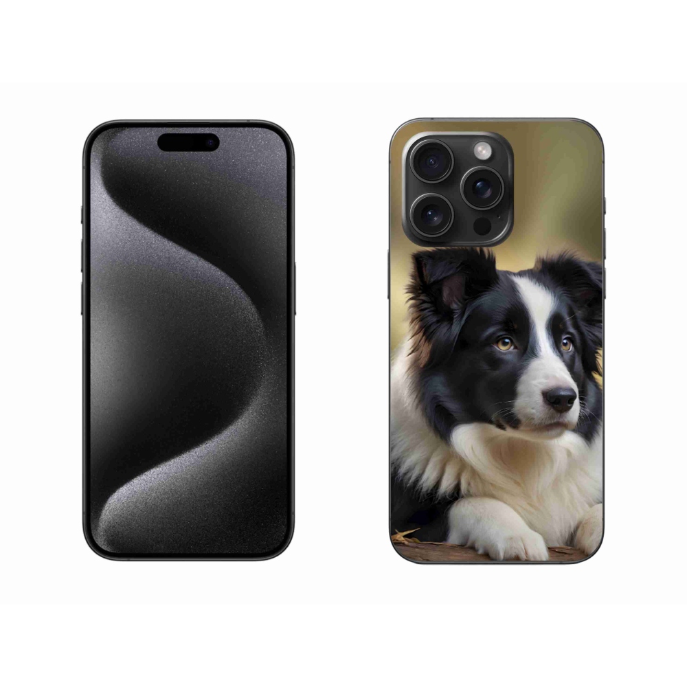 Gelový kryt mmCase na iPhone 15 Pro Max - border kolie 2