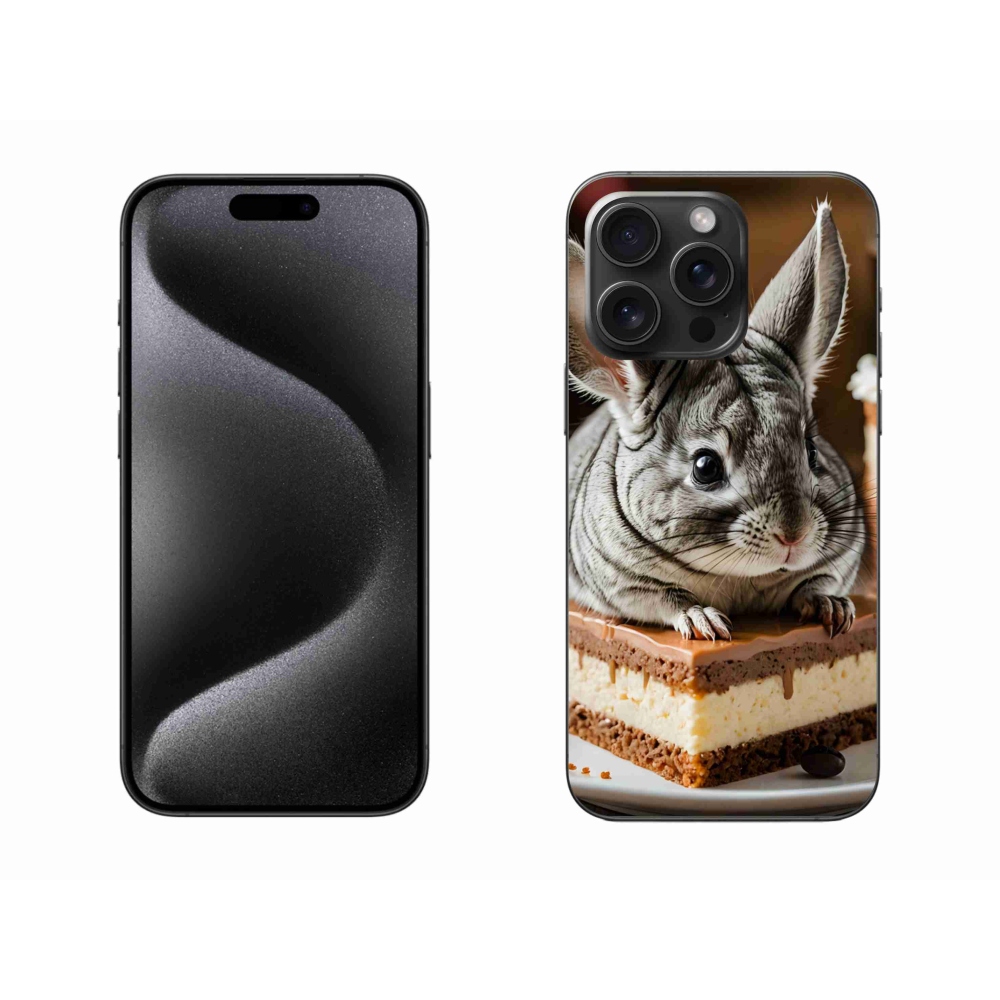 Gelový kryt mmCase na iPhone 15 Pro Max - činčila