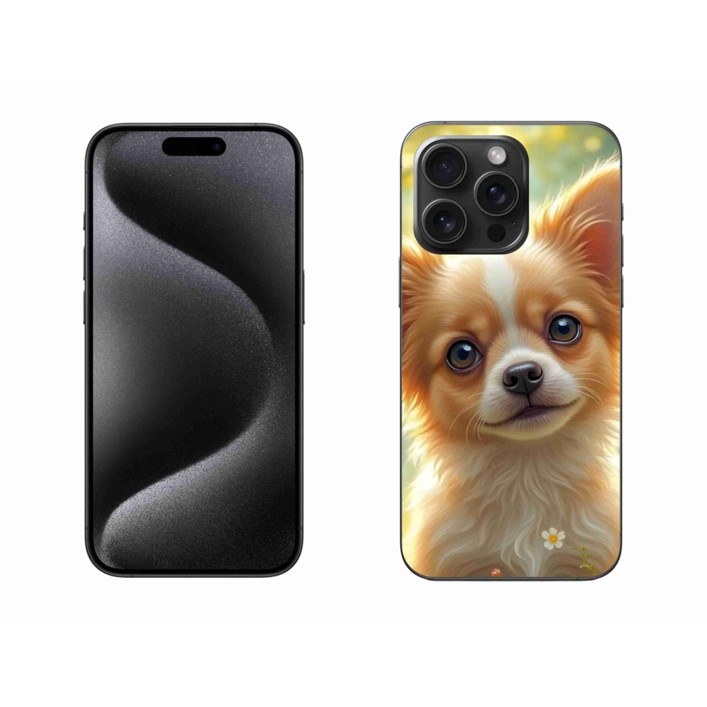 Gelový kryt mmCase na iPhone 15 Pro Max - čivava 5