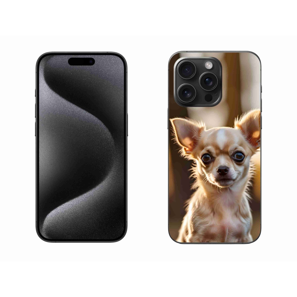 Gelový kryt mmCase na iPhone 15 Pro Max - čivava 6