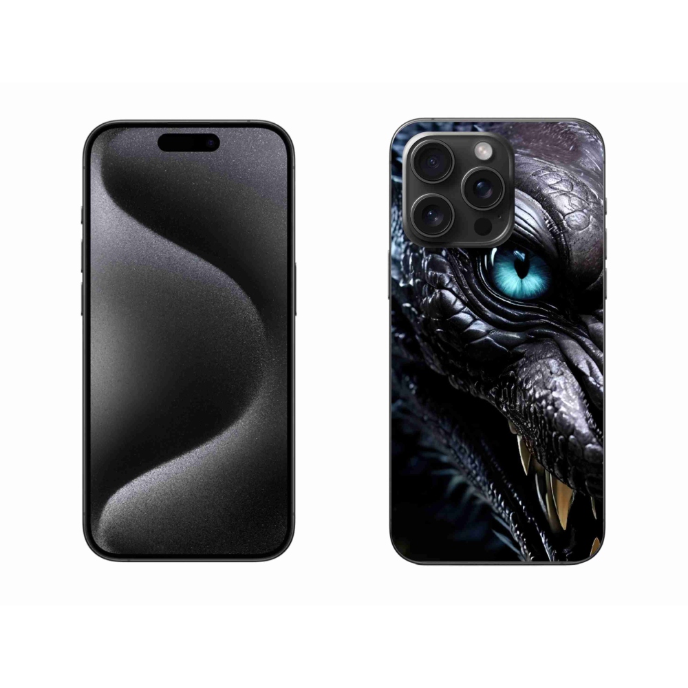 Gelový kryt mmCase na iPhone 15 Pro Max - dračí pohled