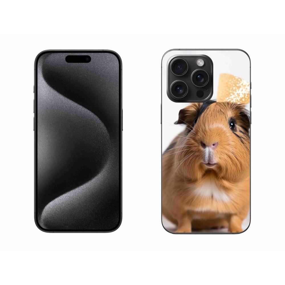 Gelový kryt mmCase na iPhone 15 Pro Max - hnědé morče