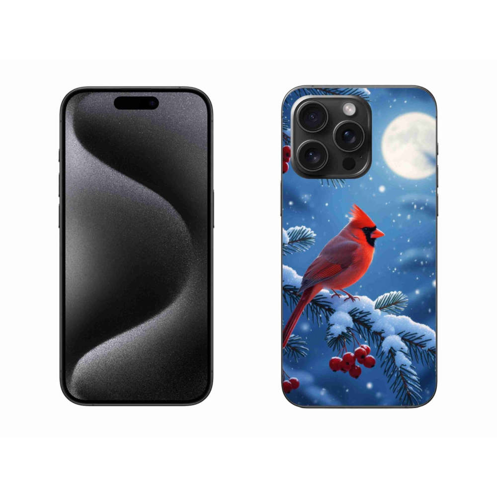Gelový kryt mmCase na iPhone 15 Pro Max - kardinál červený