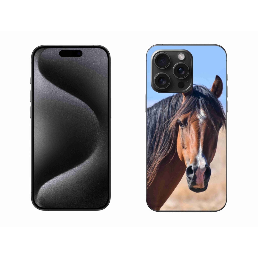 Gelový kryt mmCase na iPhone 15 Pro Max - klidný kůň