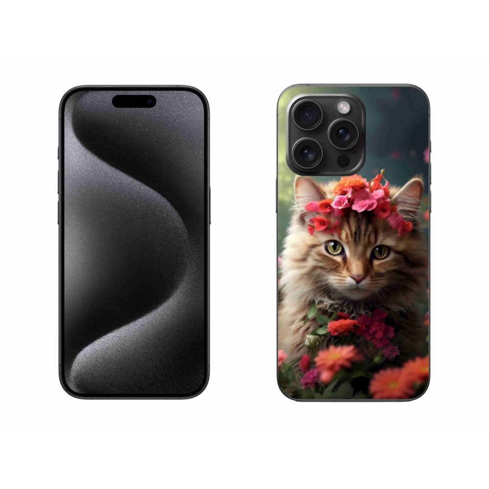 Gelový kryt mmCase na iPhone 15 Pro Max - kočíčí princezna