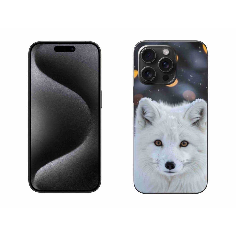 Gelový kryt mmCase na iPhone 15 Pro Max - liška polární