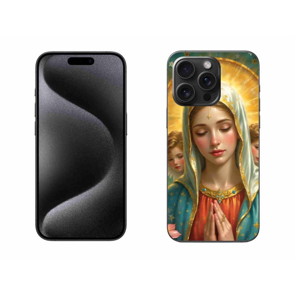 Gelový kryt mmCase na iPhone 15 Pro Max - náboženský motiv 3