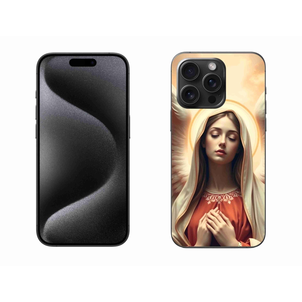 Gelový kryt mmCase na iPhone 15 Pro Max - náboženský motiv