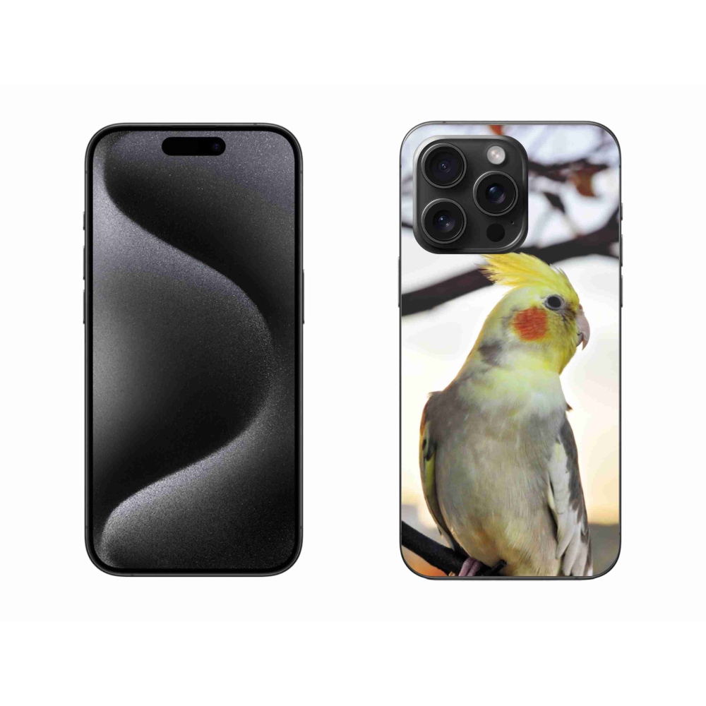 Gelový kryt mmCase na iPhone 15 Pro Max - papoušek korela
