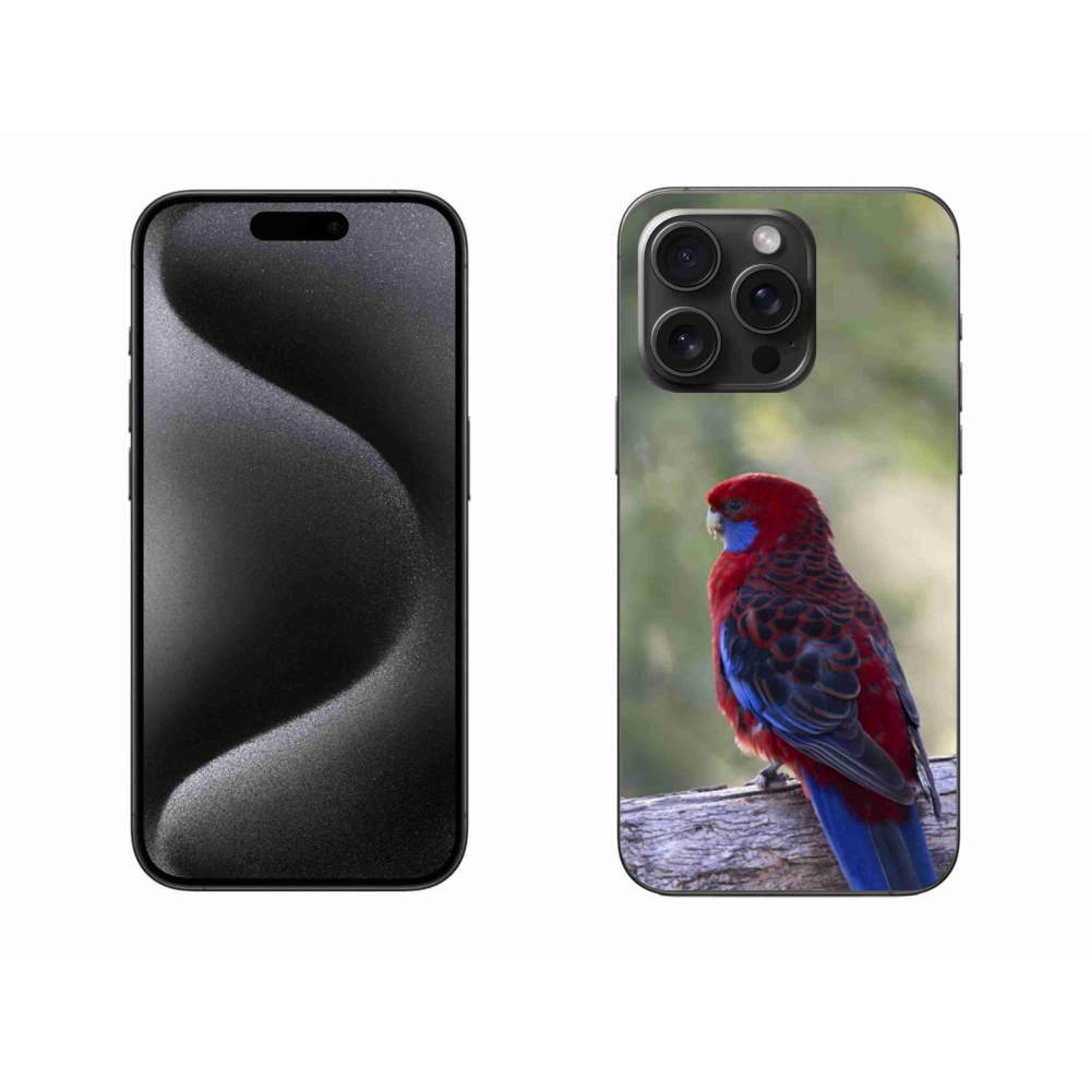 Gelový kryt mmCase na iPhone 15 Pro Max - papoušek rosela