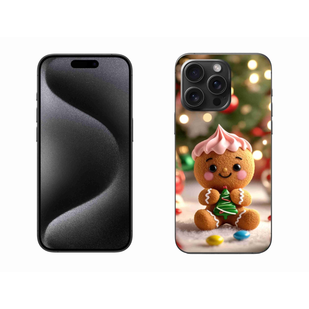Gelový kryt mmCase na iPhone 15 Pro Max - perníček