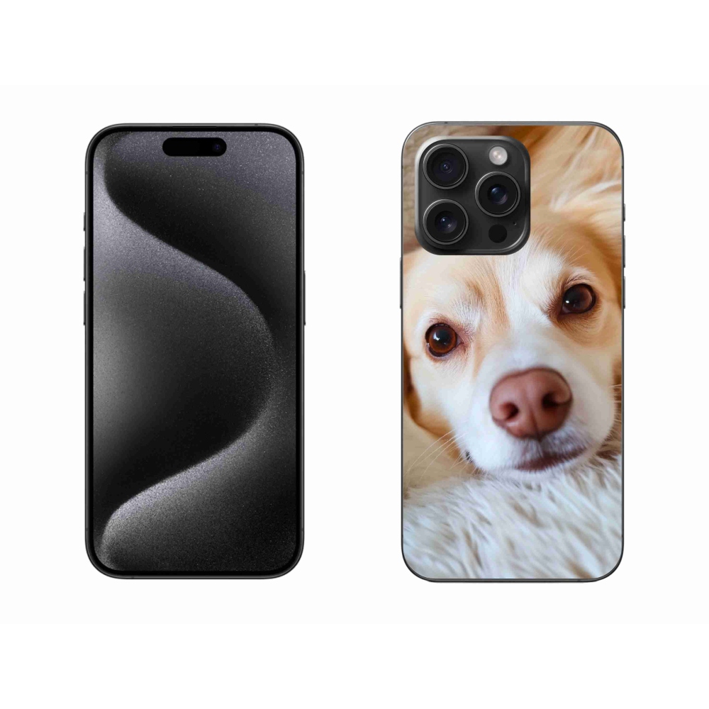 Gelový kryt mmCase na iPhone 15 Pro Max - Roztomilá čivava