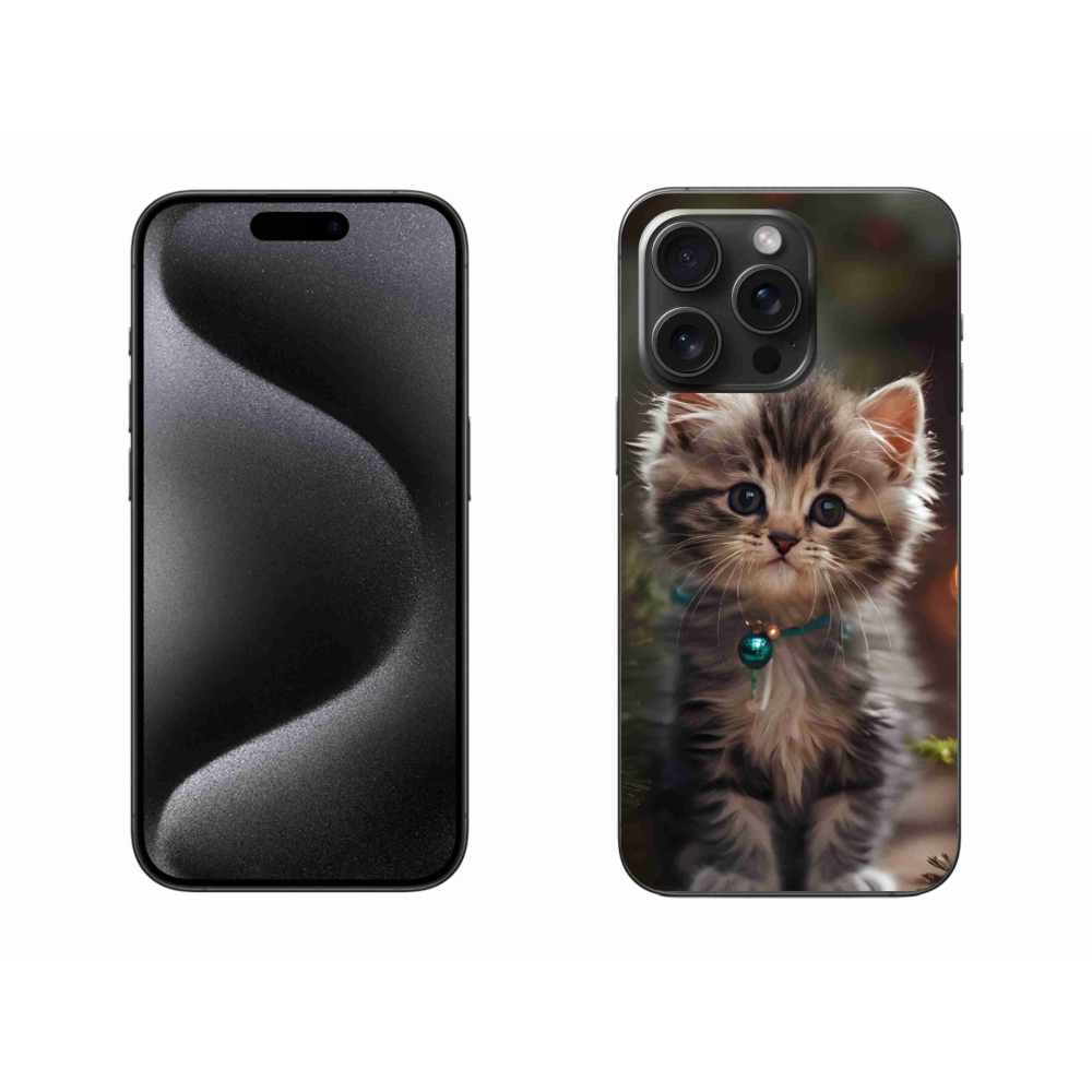 Gelový kryt mmCase na iPhone 15 Pro Max - roztomilé kotě 11