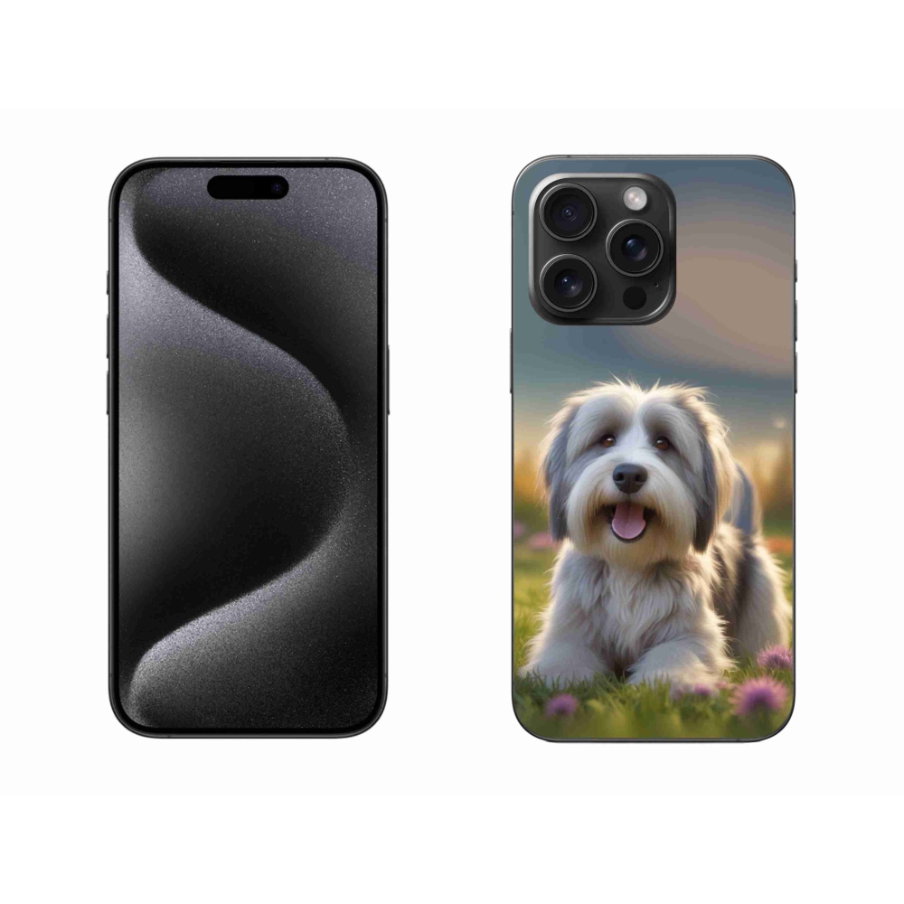 Gelový kryt mmCase na iPhone 15 Pro Max - roztomilý havanský psík