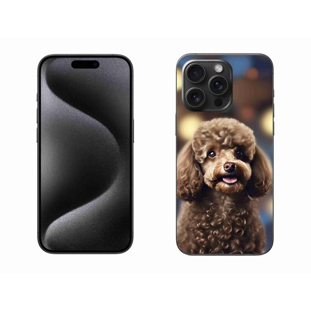 Gelový kryt mmCase na iPhone 15 Pro Max - roztomilý pudl