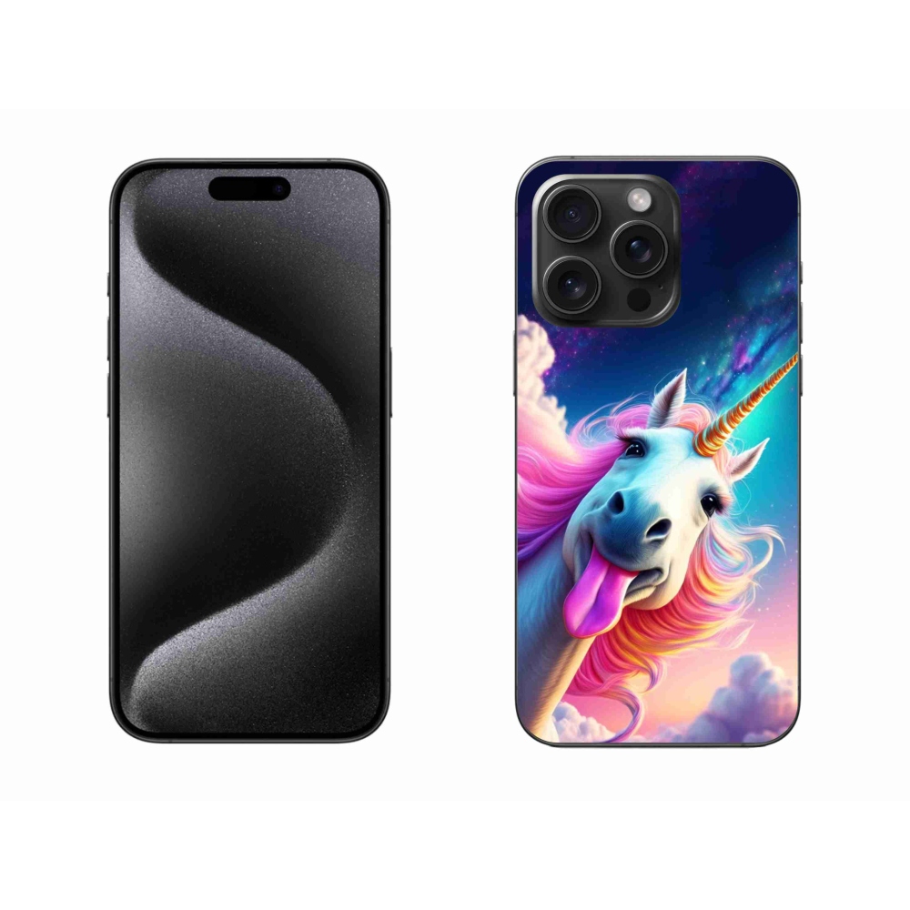 Gelový kryt mmCase na iPhone 15 Pro Max - šílený jednorožec