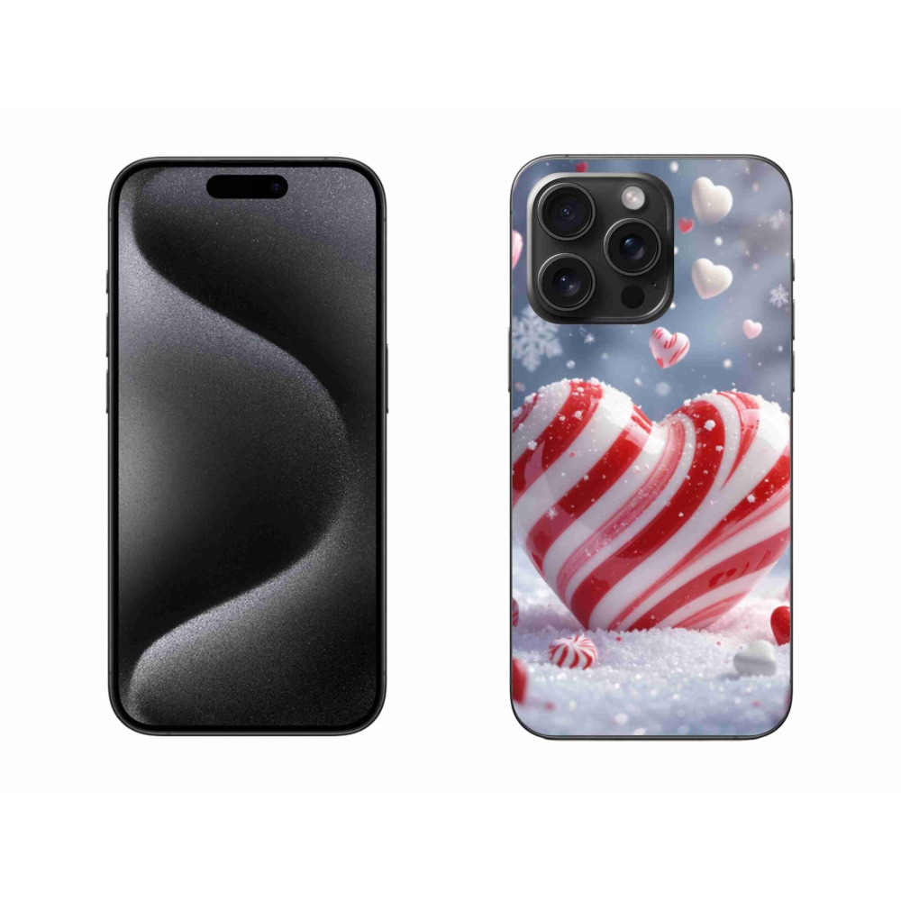 Gelový kryt mmCase na iPhone 15 Pro Max - sladké srdce