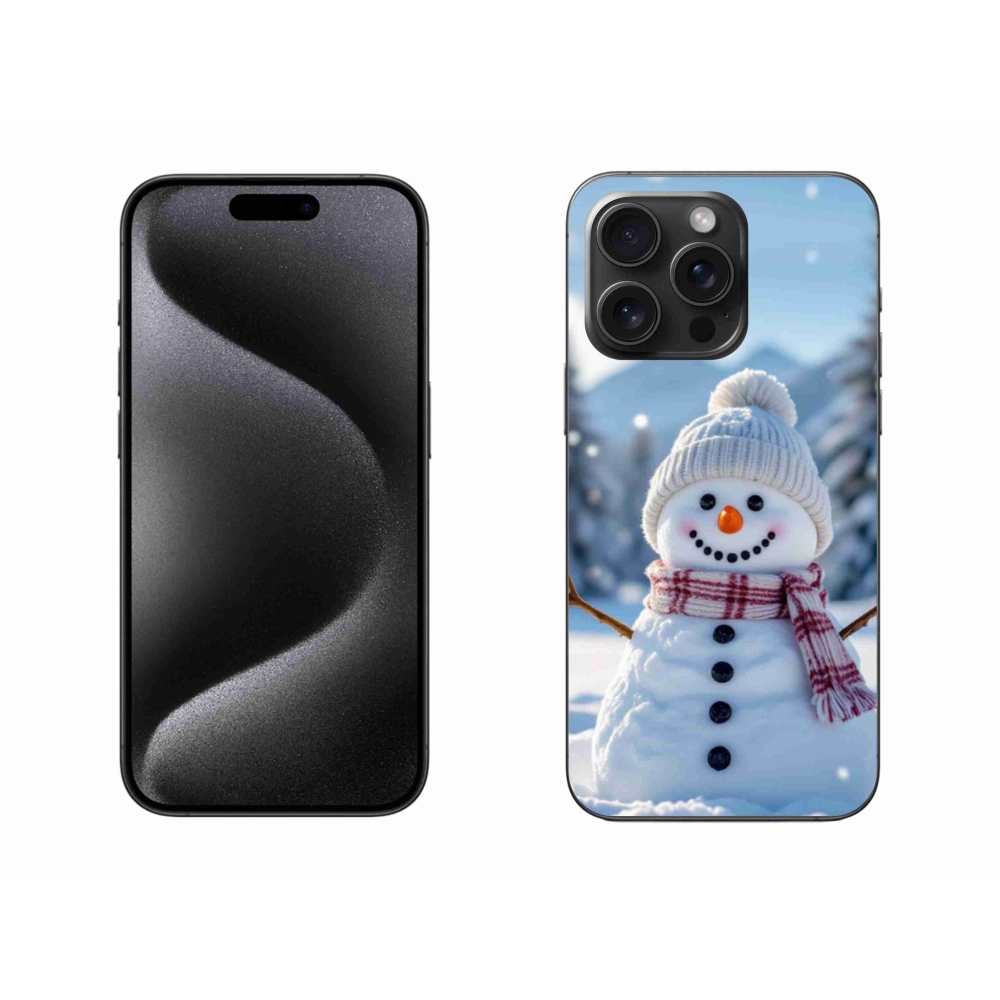 Gelový kryt mmCase na iPhone 15 Pro Max - sněhulák 3