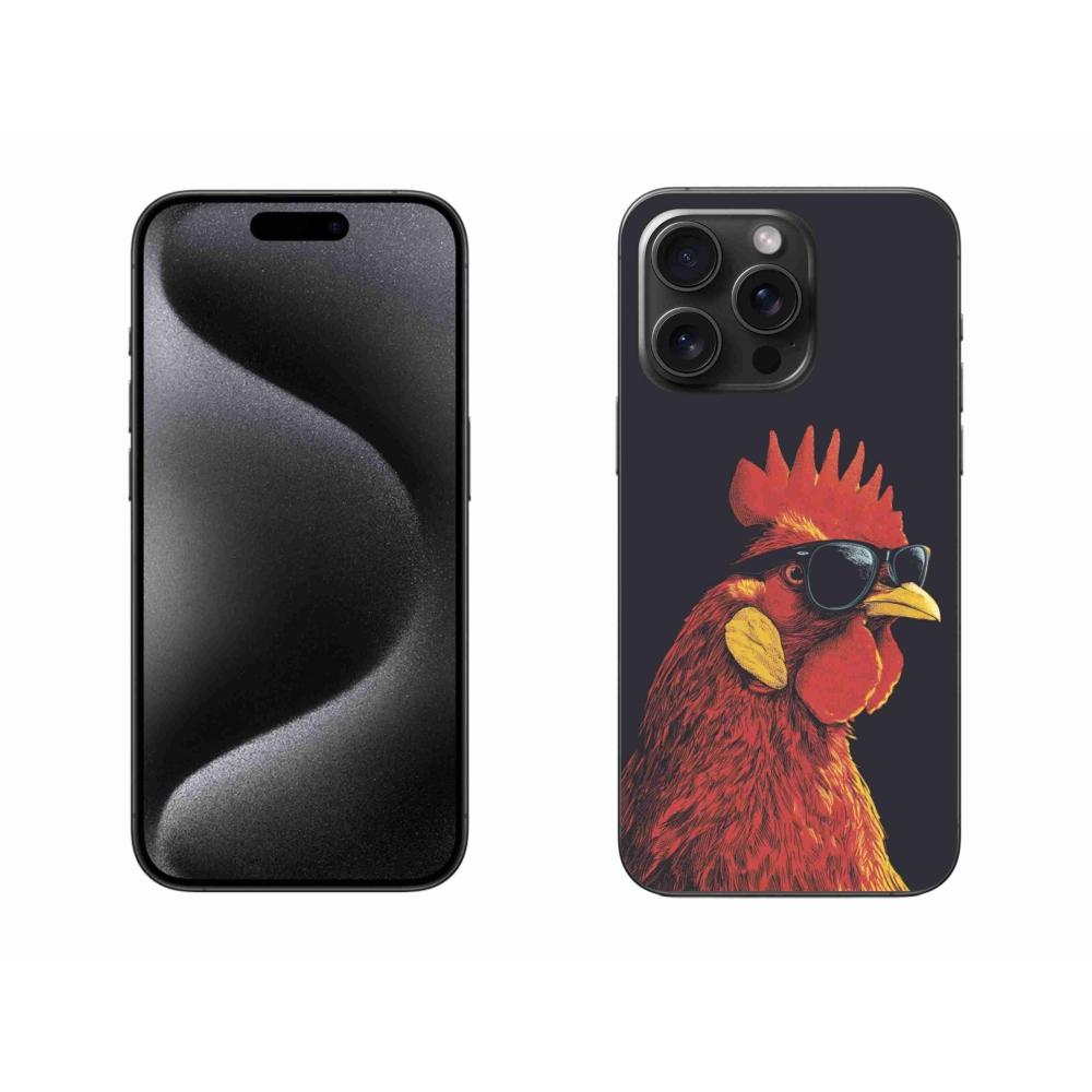 Gelový kryt mmCase na iPhone 15 Pro Max - stylový kohout