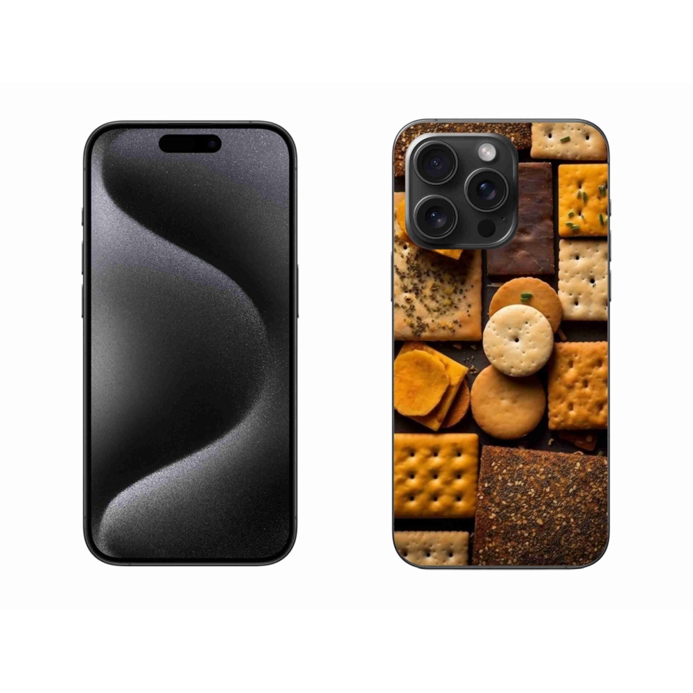 Gelový kryt mmCase na iPhone 15 Pro Max - sušenky