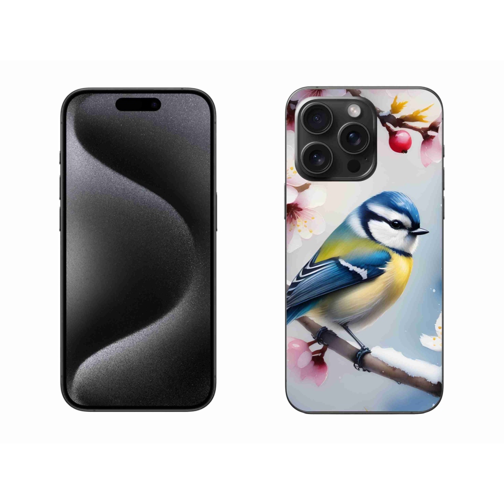 Gelový kryt mmCase na iPhone 15 Pro Max - sýkorka