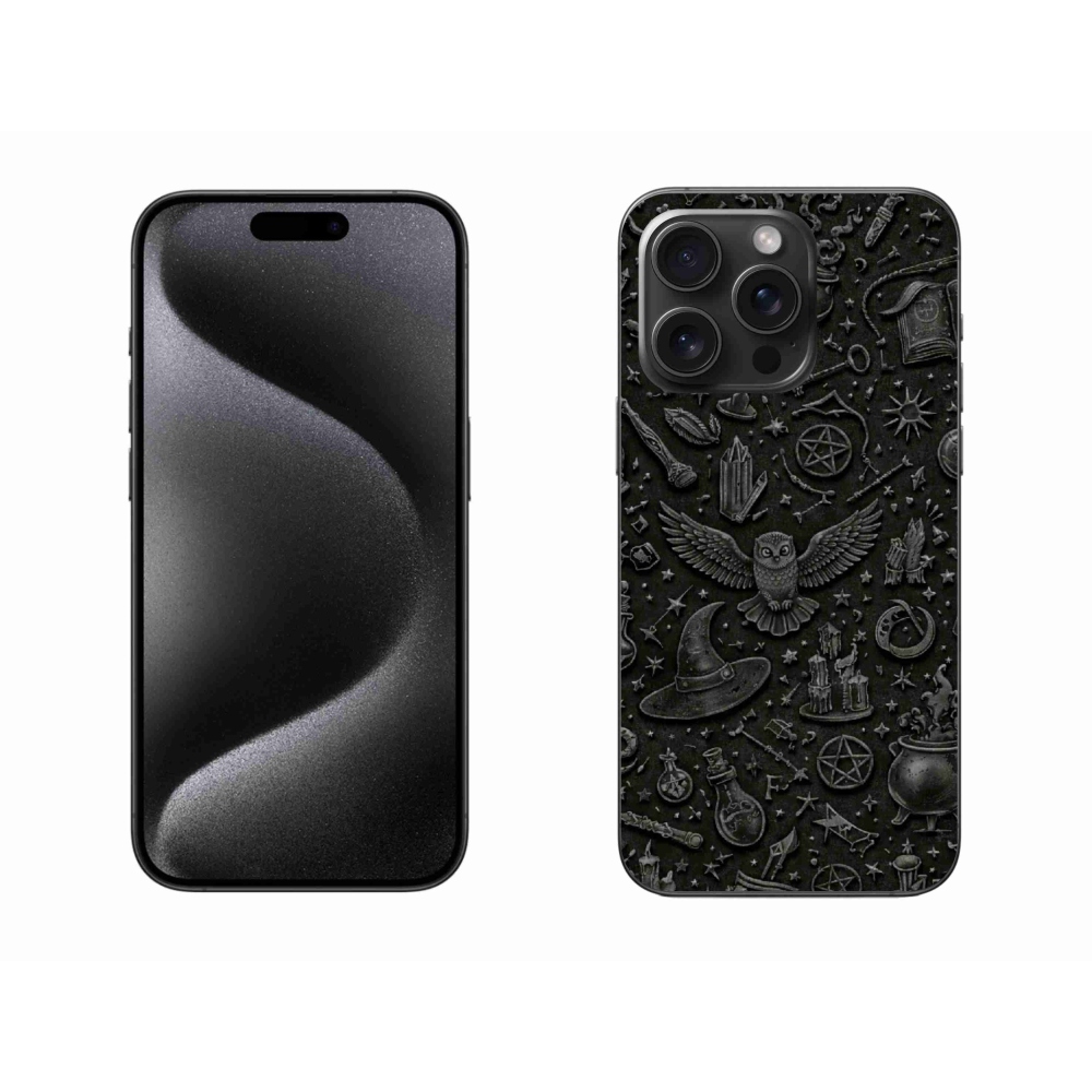 Gelový kryt mmCase na iPhone 15 Pro Max - tmavý magický svět