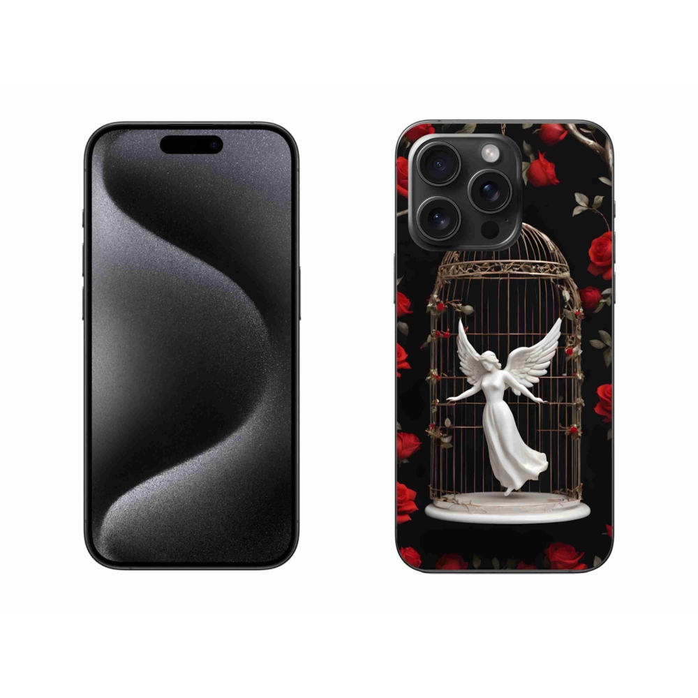 Gelový kryt mmCase na iPhone 15 Pro Max - uvězněný anděl