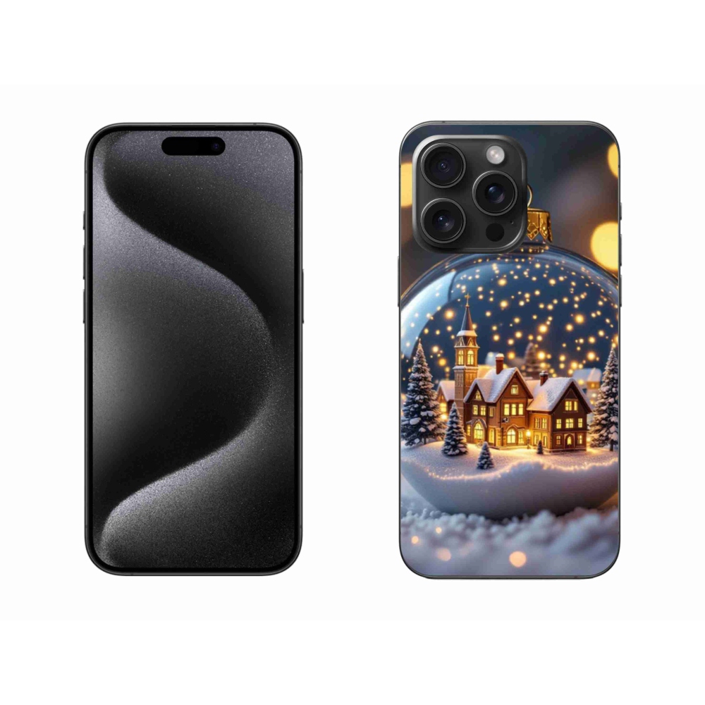 Gelový kryt mmCase na iPhone 15 Pro Max - vánoční koule 4