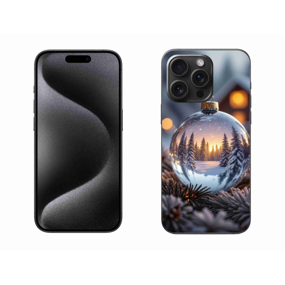 Gelový kryt mmCase na iPhone 15 Pro Max - vánoční ozdoba