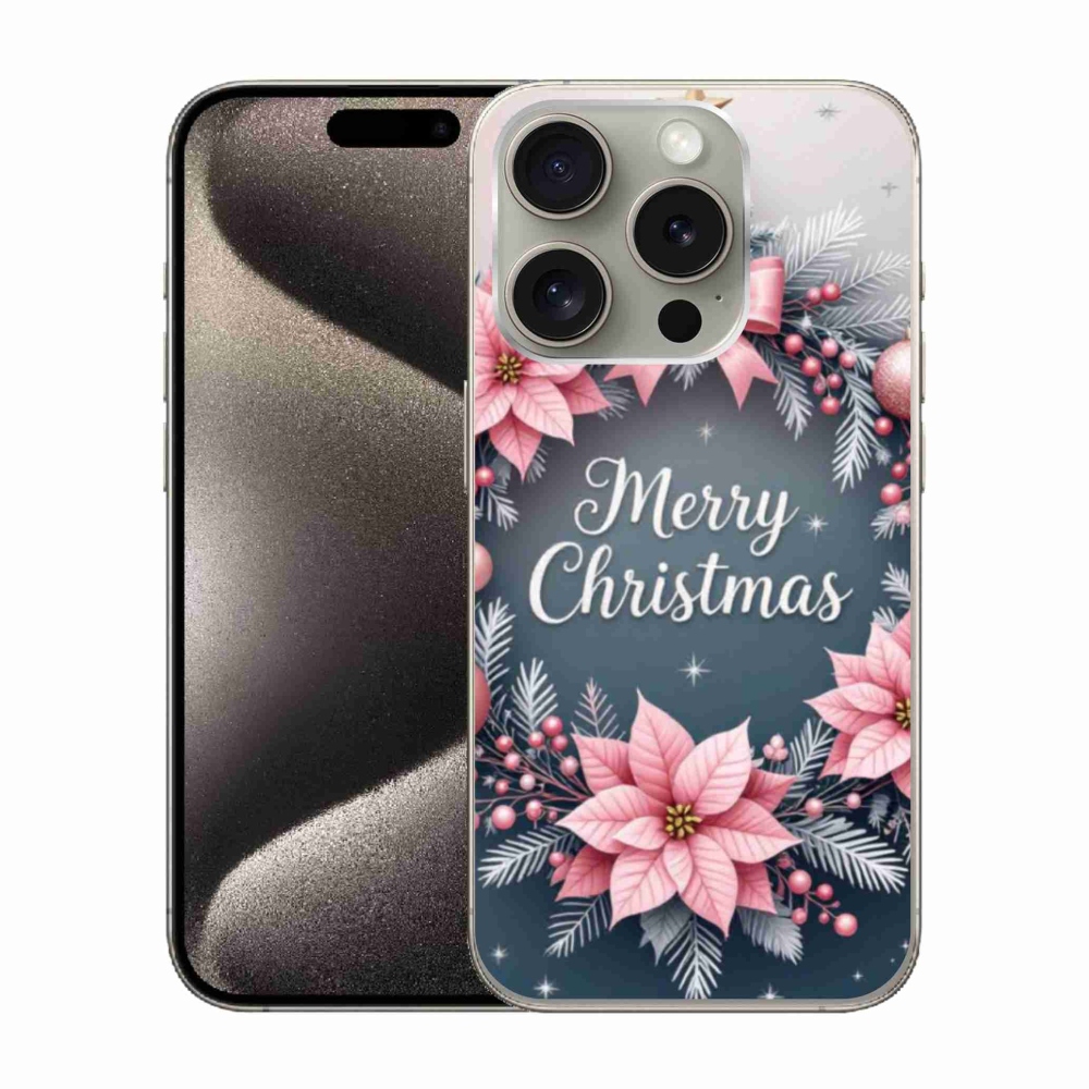 Gelový kryt mmCase na iPhone 15 Pro - merry christmas
