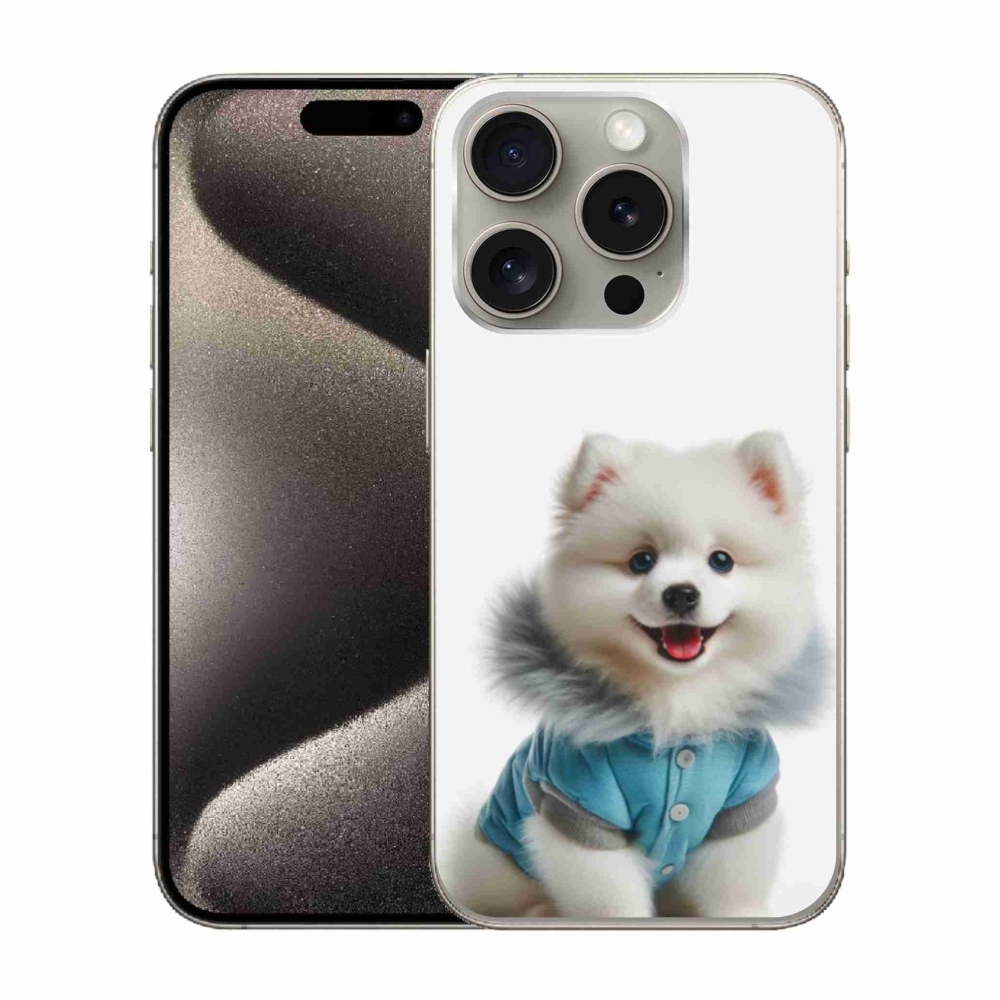 Gelový kryt mmCase na iPhone 15 Pro - pomeranian
