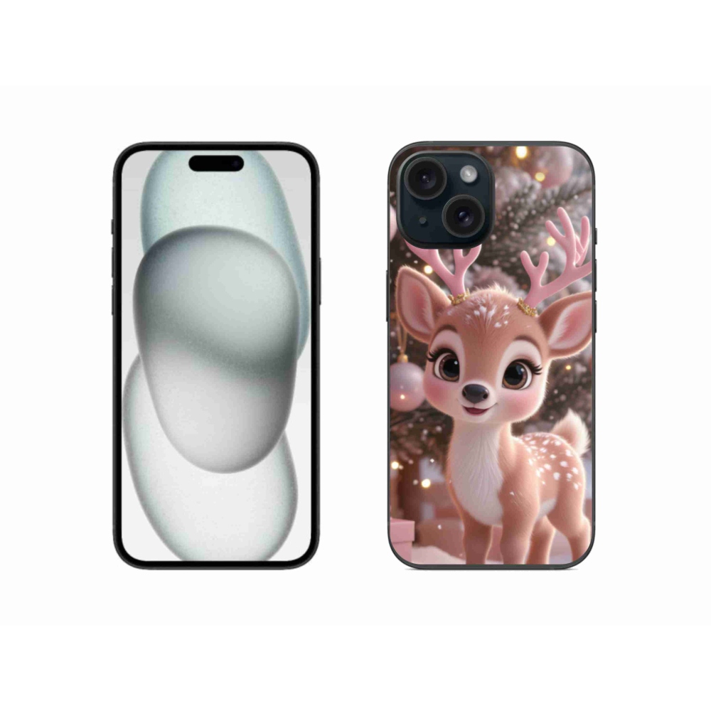 Gelový kryt mmCase na iPhone 15 - roztomilý sob