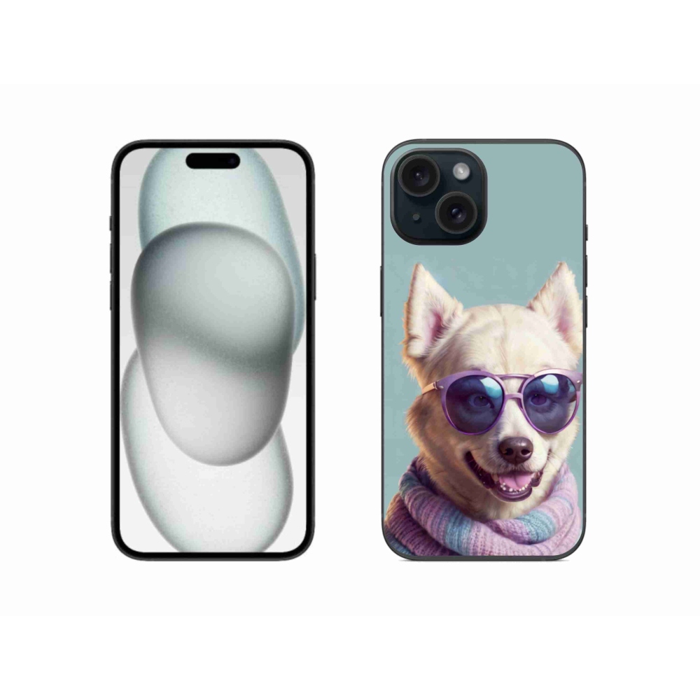 Gelový kryt mmCase na iPhone 15 - stylový německý špic