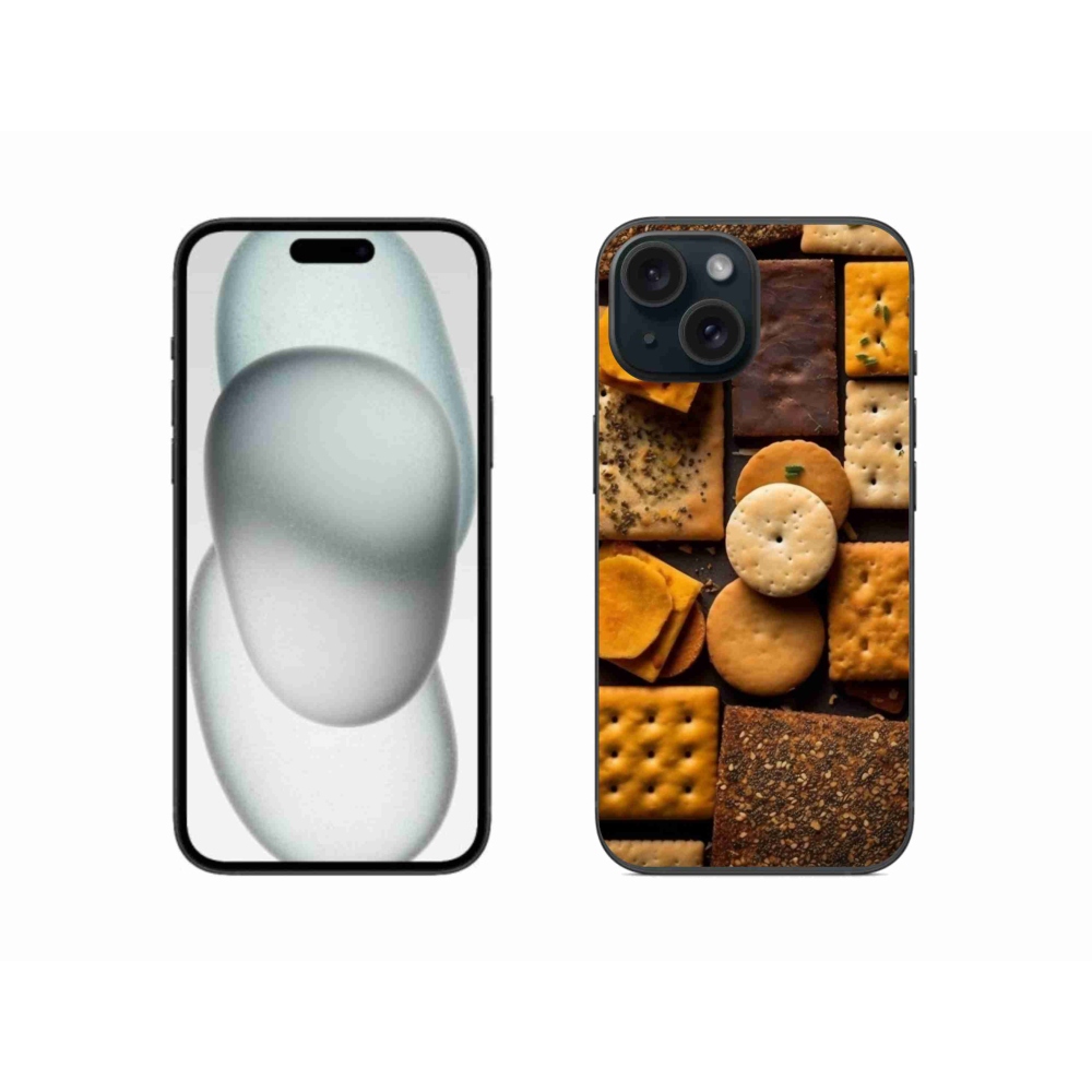 Gelový kryt mmCase na iPhone 15 - sušenky