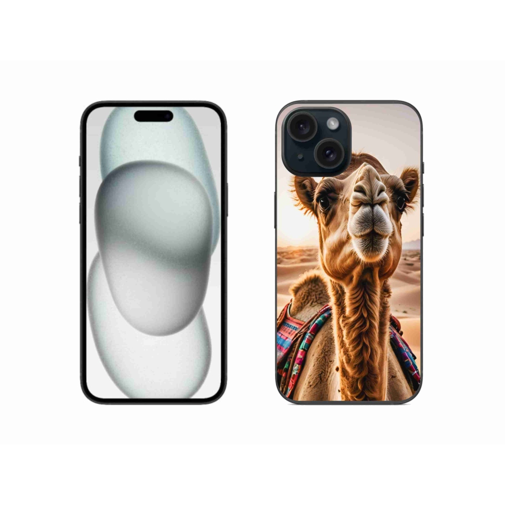 Gelový kryt mmCase na iPhone 15 - velbloud