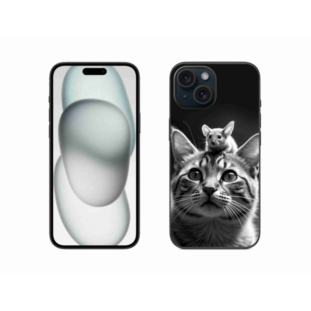 Gelový kryt mmCase na iPhone 15 - zvířecí přátelství 2