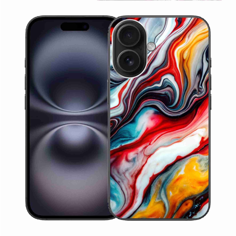 Gelový kryt mmCase na iPhone 16 - abstraktní motiv 35