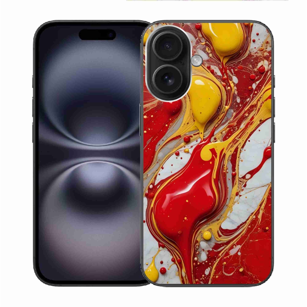 Gelový kryt mmCase na iPhone 16 - abstraktní motiv 42