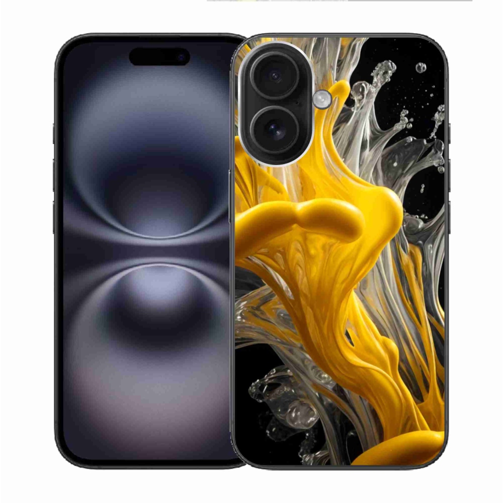 Gelový kryt mmCase na iPhone 16 - abstraktní motiv 48
