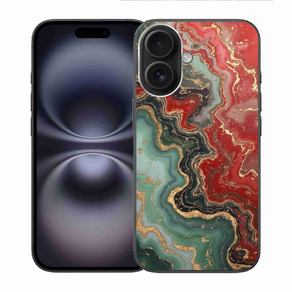 Gelový kryt mmCase na iPhone 16 - abstraktní motiv 55