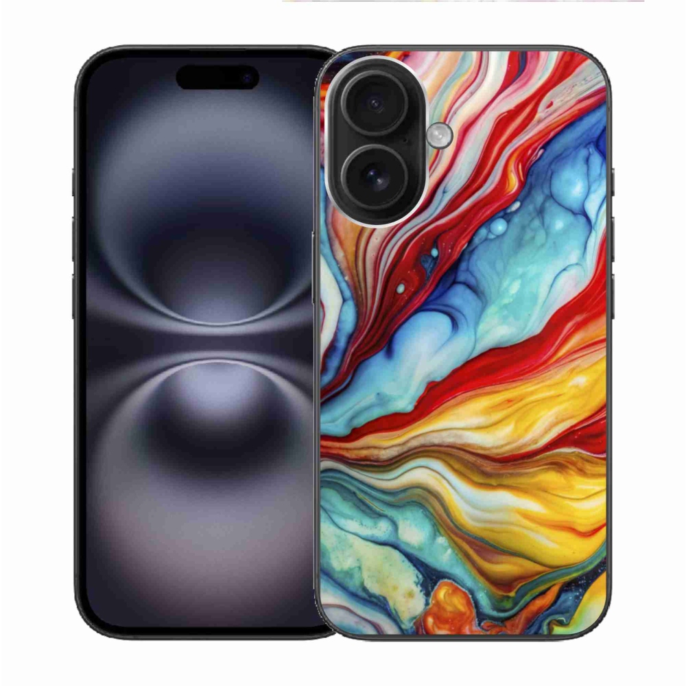 Gelový kryt mmCase na iPhone 16 - abstraktní motiv 58