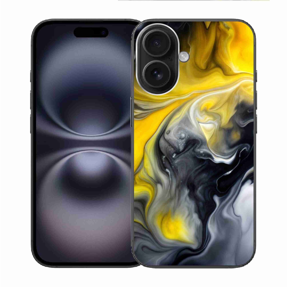 Gelový kryt mmCase na iPhone 16 - abstraktní motiv 60