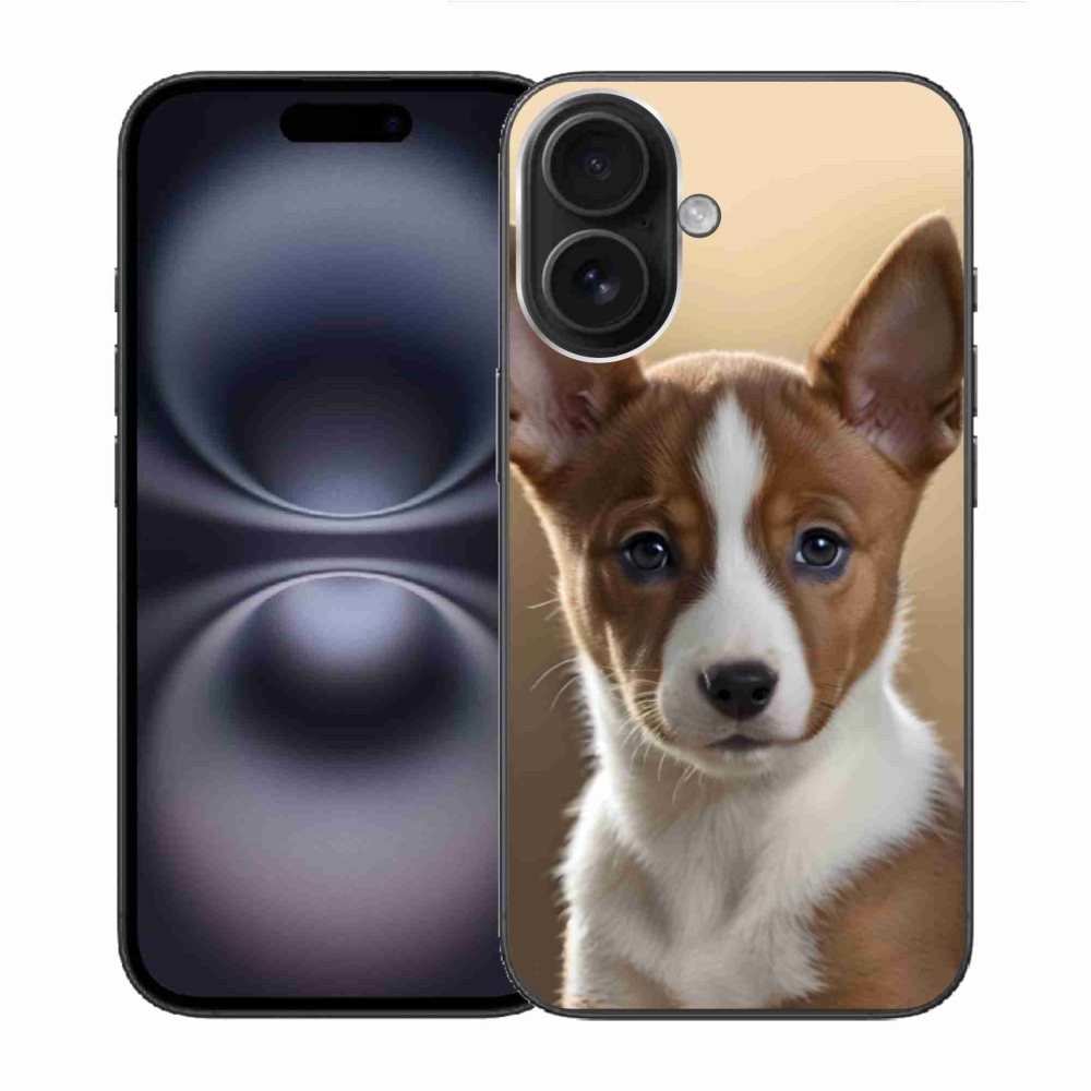 Gelový kryt mmCase na iPhone 16 - basenji