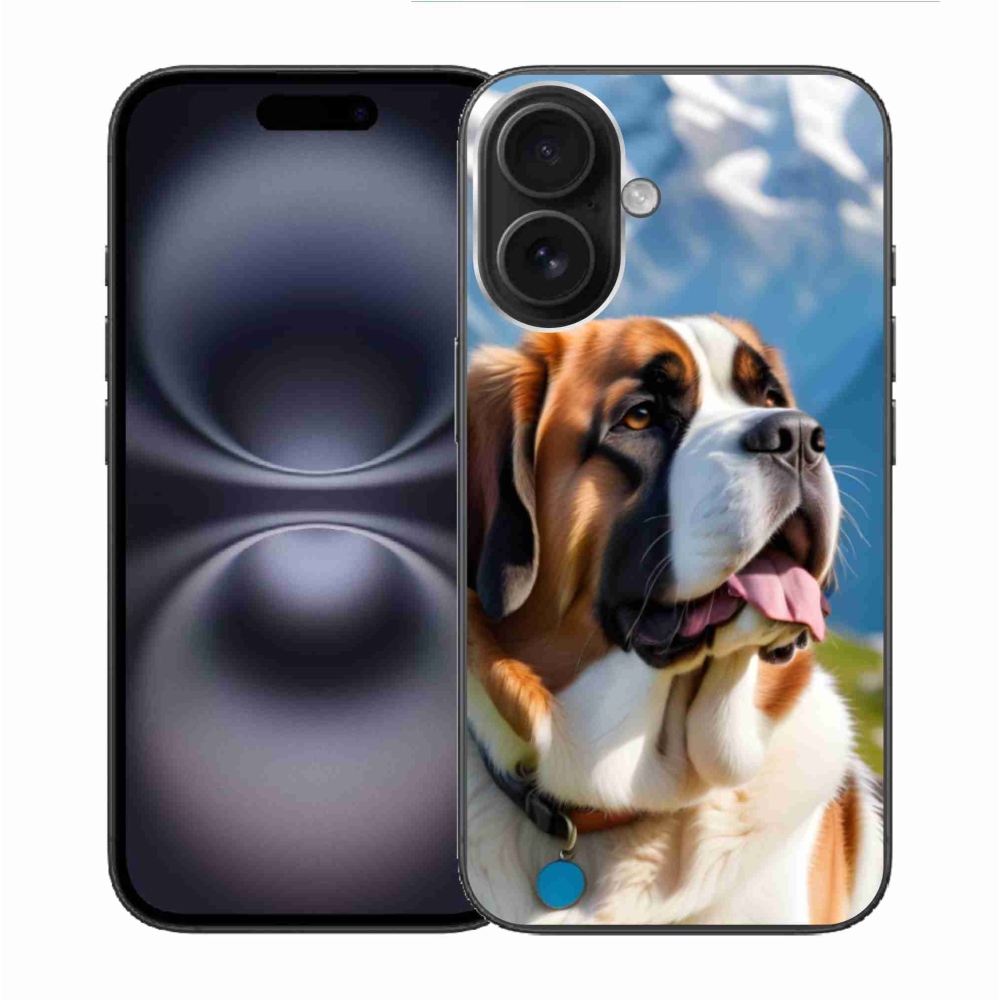 Gelový kryt mmCase na iPhone 16 - bernardýn