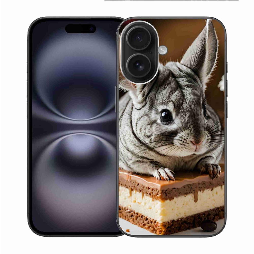 Gelový kryt mmCase na iPhone 16 - činčila