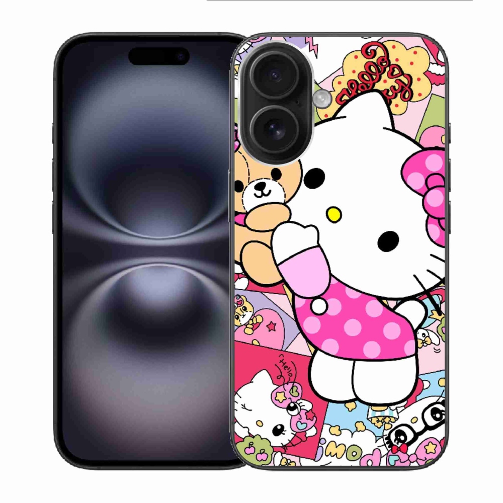 Gelový kryt mmCase na iPhone 16 - cute kitty